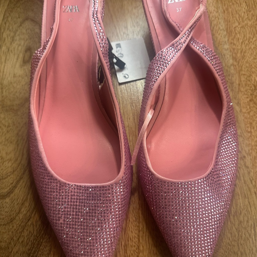 RARE! NWT 🏷️ KITTEN HEEL SLINGBACK SHOES - Picture 3 of 4